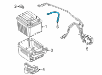 OEM 2021 BMW X6 BATTERY CABLE NEGATIVE Diagram - 61-12-8-796-284