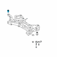 OEM 2022 Kia Soul BUSHING-CROSSMEMBER Diagram - 62418K0000