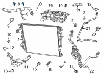 OEM Jeep Grand Cherokee Clamp-Hose Diagram - 4592176