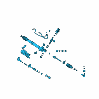 OEM 2003 Dodge Stratus Rack And Pinion Complete Unit Diagram - MR589197