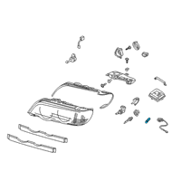 OEM 1998 BMW 540i Front Turn Indicator Signal Light Bulb Diagram - 63-21-7-164-759