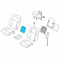 OEM Nissan HEATER UNIT FRONT SEAT BACK Diagram - 87685-6JD0A