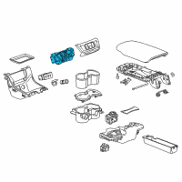 OEM 2021 GMC Terrain Gear Shift Assembly Diagram - 84517433