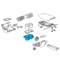 OEM 2018 GMC Terrain Cup Holder Diagram - 84020219