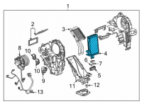 OEM 2021 Chevrolet Suburban Evaporator Core Diagram - 84689023