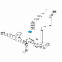 OEM BMW 328i Spring Pad Diagram - 33-53-1-136-386