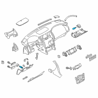 OEM 2013 Nissan GT-R Socket & Bulb Assembly-Fare Card Holder Diagram - 24860-2J001