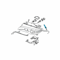 OEM 2004 BMW 330Ci Bulb Socket, Turn Indicator, Yellow Diagram - 63-12-6-934-757