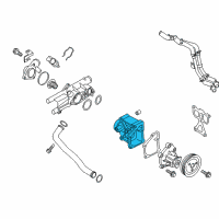 OEM Kia Optima Cover-Water Pump Diagram - 251252G510