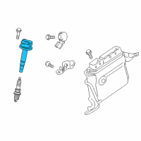 OEM 2010 Toyota Prius Ignition Coil Diagram - 90919-02258