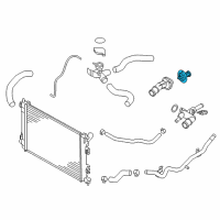 OEM 2018 Kia Forte Thermostat Assembly Diagram - 255002E080