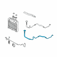 OEM BMW 550i GT Oil Cooling Pipe Outlet Diagram - 17-22-7-590-614