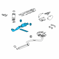 OEM 2015 Buick Regal Front Pipe Diagram - 22935121