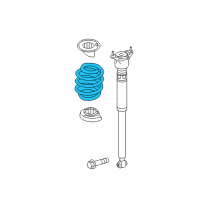 OEM 2019 Infiniti QX30 Rear Suspension Spring Diagram - 55020-5DJ0A