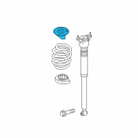 OEM Infiniti QX30 Seat-Rubber, Rear Spring Diagram - 55050-5DJ0A