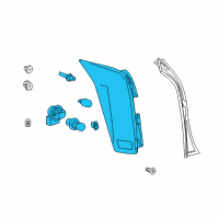 OEM 2015 Cadillac SRX Tail Lamp Assembly Diagram - 22774015