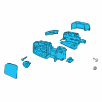 OEM 2020 Ford F-150 Mirror Assembly Diagram - JL3Z-17683-CA