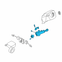 OEM 1999 Nissan Pathfinder Lock Set-Steering Diagram - D8700-0W011