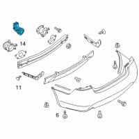 OEM 2009 Infiniti FX50 Sonar Sensor Assembly Diagram - 25994-JK92E