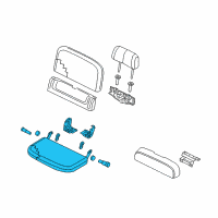 OEM 2005 Nissan Frontier Cushion Assy-Rear Seat, RH Diagram - 88300-EA720