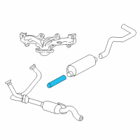 OEM 2002 Dodge Dakota Exhaust Pipe Diagram - 52103435AA