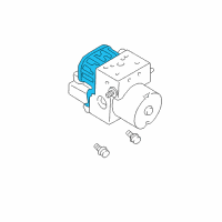 OEM 2009 Chrysler Aspen Anti-Lock Brake System Module Diagram - 68043463AB