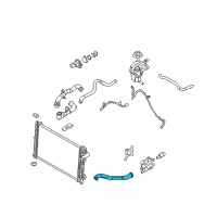 OEM 2012 Ford Fusion Upper Hose Diagram - AE5Z-8260-B