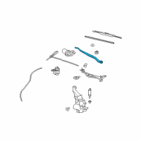 OEM Cadillac Wiper Arm Diagram - 20791463