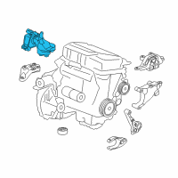 OEM 2017 Chevrolet Cruze Side Transmission Mount Diagram - 39037511