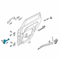 OEM 2022 Kia Niro EV Checker Assembly-Rear Door Diagram - 79480G5000
