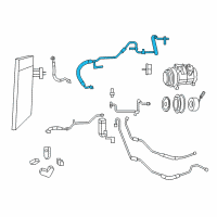 OEM 2010 Dodge Grand Caravan Line-A/C Suction Diagram - 68029282AA