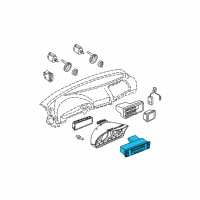 OEM 1998 BMW 540i Automatic Air Conditioning Control Diagram - 64-11-8-375-453