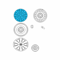 OEM 2010 Toyota Camry Wheel, Alloy Diagram - 4261A-06020