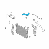 OEM 2006 Kia Sportage Hose-Radiator Upper Diagram - 254112E101