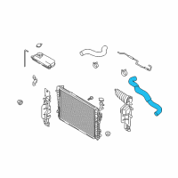 OEM 2005 Hyundai Tucson Hose-Radiator Lower Diagram - 25412-2E100