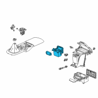 OEM 2002 Honda S2000 Cup Holder (Graphite Black) Diagram - 77230-S2A-013ZA