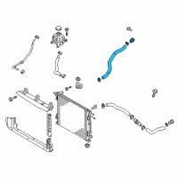 OEM 2019 Hyundai Tucson Hose Assembly-Radiator, Lower Diagram - 25410-D9500