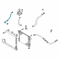 OEM 2020 Kia Sportage Hose-Radiator To Reserve Diagram - 25451D9000