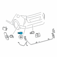 OEM 2022 Toyota Prius AWD-e Park Sensor Diagram - 89341-48040-D4