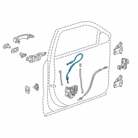 OEM 2015 Cadillac Escalade Lock Cable Diagram - 84083377