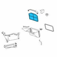 OEM Pontiac Cabin Air Filter Diagram - 92184248