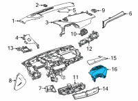 OEM 2022 Cadillac CT4 Cluster Bezel Diagram - 84751385