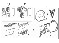 OEM Toyota Spare Carrier Diagram - 51900-08050-B2