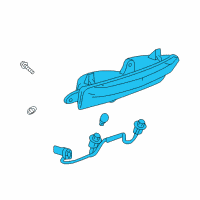 OEM 2015 Cadillac XTS Back Up Lamp Assembly Diagram - 84450410