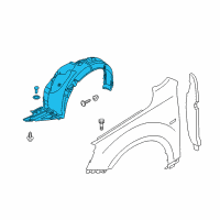 OEM 2015 Kia Cadenza Guard Assembly-Front Wheel Diagram - 868113R500