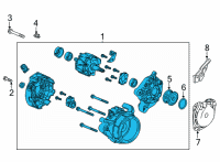 OEM 2020 Honda Civic Alternator (Reman) (Core Id 104211-3960) (Denso) Diagram - 31100-5BA-A51RM