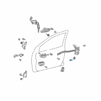 OEM Toyota Echo Striker Screw Diagram - 90080-14055