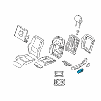 OEM BMW X4 Seat Adjustment Switch, Left Diagram - 61-31-6-826-023