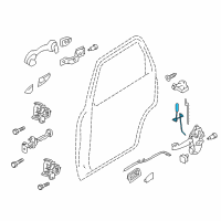 OEM Mercury Lock Rod Diagram - 8L8Z-7826461-A