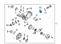 OEM 2016 Kia Sorento Bearing-Pinion, Inner Diagram - 530423B500